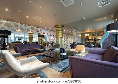 Modern Luxury Hotel Lounge