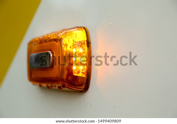 Modern\
& luxury led turn signal light of a\
bus