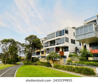 Modern luxury waterfront duplex apartments in Sydney, Australia. - Powered by Shutterstock