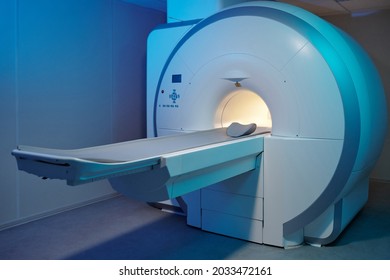 Modern Magnetic Resonance Imaging Scan Equipment In Large Clinics Or Medical Laboratory