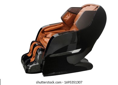 Modern Massage Chair Isolated On White Background.