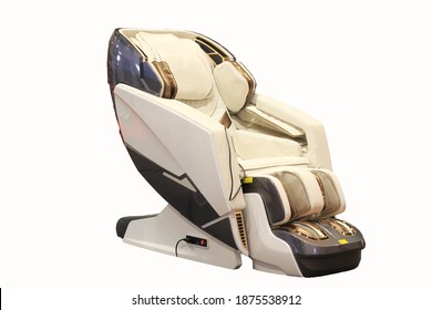 Modern Massage Chair Isolated On White Background