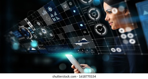 Modern Media Technologies Business Mixed Media Stock Photo 1653939820 ...