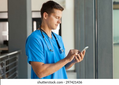 modern medical professional using smart phone - Powered by Shutterstock