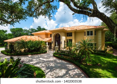 Modern Mediterranean Architecture Style Luxury Estate Home Located In Miami.