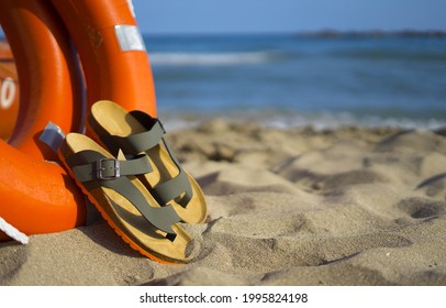 Modern men's sandals with summer style for beach holidays