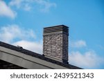 Modern metal chimney for ventilation