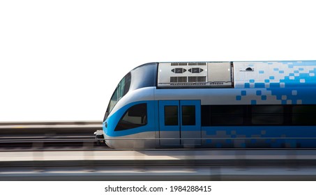 modern metro or train for high speed public transportation