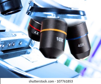 modern microscope in a lab - Powered by Shutterstock - Get 15% off with code: PIKWIZARD15