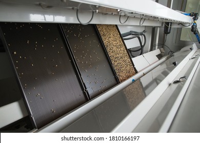 Modern Mill Inside, Process Of Making Flour From Wheat