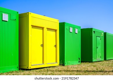 Modern Mobile Container At A Construction Site