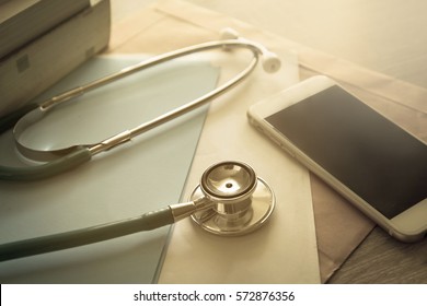 Modern Mobile Medical Application In Smartphone With Health Monitoring, Medical Enrollment 