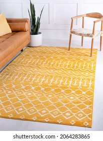 Modern multicolour living area floor rugs, interior room rug texture design. - Shutterstock ID 2064283865