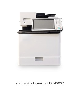 Modern multifunction printer Big Size Isolated On White Background