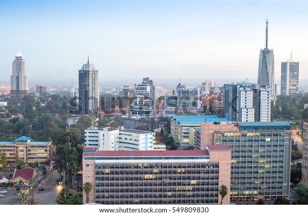 Modern Nairobi Cityscape Capital City Kenya Stock Photo 549809830 ...