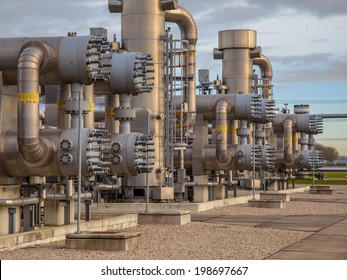 Modern Natural Gas Field  In The Netherlands