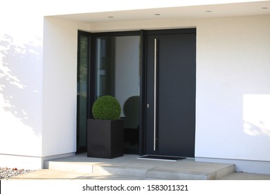 Modern New Anthracite Grey Front Door