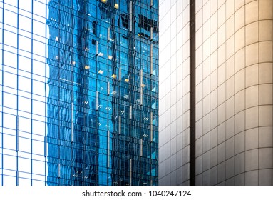 Modern Office Building Detail, Glass Surface