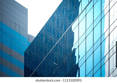 Modern office building detail, glass surface  - Shutterstock ID 1111502093
