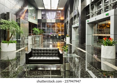 Modern Office Building Lobby 