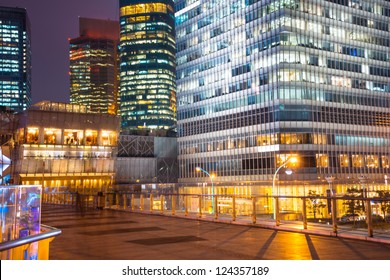 Modern Office Building At Night