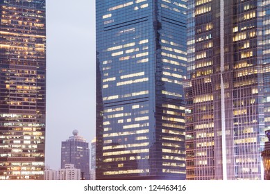 Modern Office Building At Night