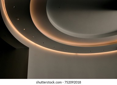 Modern Office Ceiling Circular Design Soft Stock Photo 752092018 ...