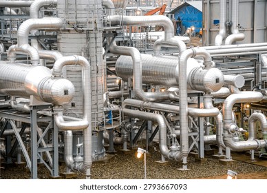 Modern oil and gas processing facility featuring advanced industrial pipelines, refinery towers, and energy infrastructure designed for efficient production, operational reliability, and sustainable industrial performance.