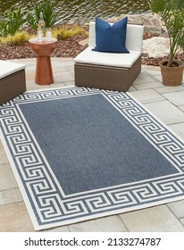 Modern outdoor area carpet design.