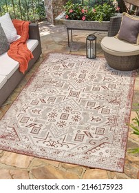 Modern outdoor area rug design. - Shutterstock ID 2146175923