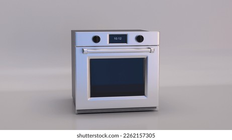 A modern oven made of stainless steel - Shutterstock ID 2262157305
