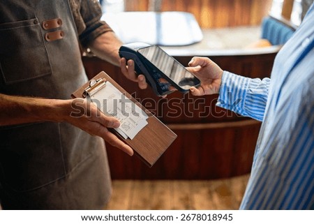 Modern payment technology enabling fast, secure, and contactless payments in hospitality and retail