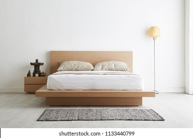 Minimalism Bedroom Stock Photos Images Photography