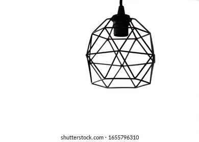 Modern Pendant Light With Vintage Light Bulb.