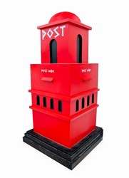 The Modern Postbox Isolated On White Background