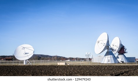 Group Modern Satellite Dishes Radio Telescopes Stock Photo (Edit Now ...