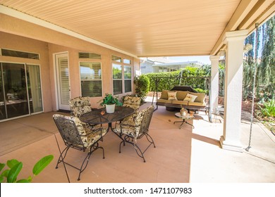 Modern Rear Yard Covered  Patio