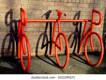 modern bike rack