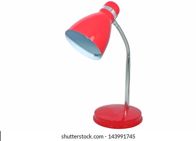 Modern red desk lamp