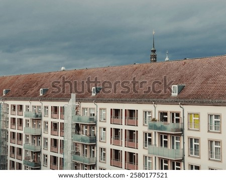 Similar – Image, Stock Photo Old meets new Church spire