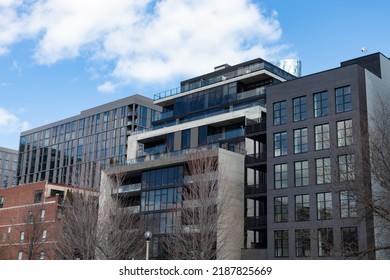Modern Residential Buildings in the West Loop of Chicago