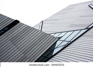 modern roof with angular architectural design - Powered by Shutterstock
