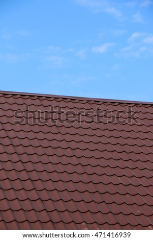 Modern Roof Covered Tile Effect Pvc Stock Image Download Now