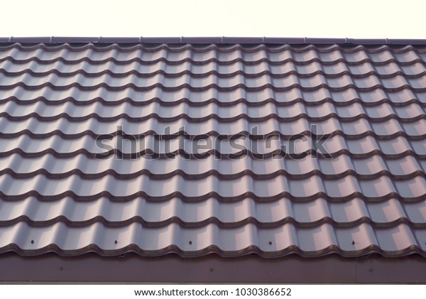 Modern Roof Covered Tile Effect Pvc Stock Photo Edit Now 1030386652