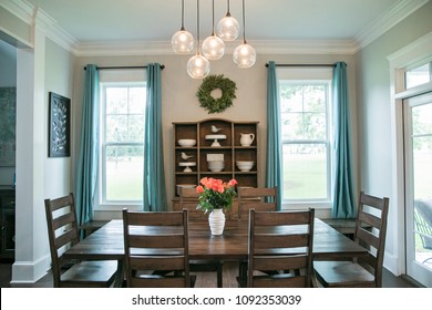 Modern Rustic Farmhouse Style Wood Dining Room