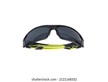 Modern Safety Goggles For Athletes, Shooters And Workers. Eye Protection Goggles Isolated On White Background.