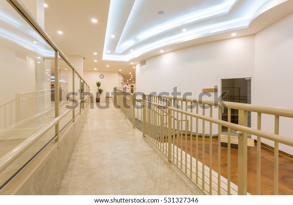 Modern Sauna Spa Interior Passages Steam Stock Photo Edit Now
