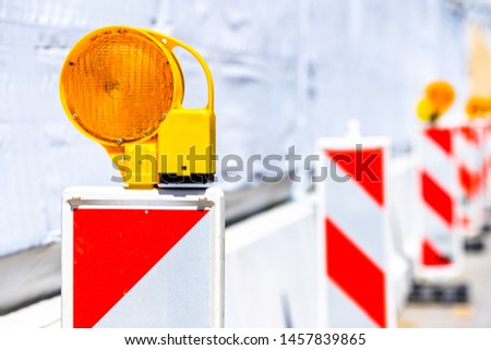 modern security barrier at a construction site