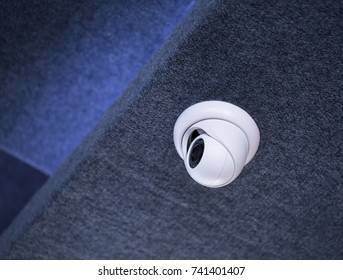 Modern Security Camera on the Ceiling