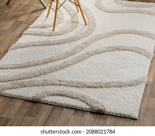 Modern Shag Polyester Area Rug.